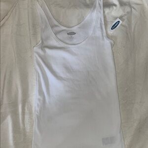 Old navy plain white tank top